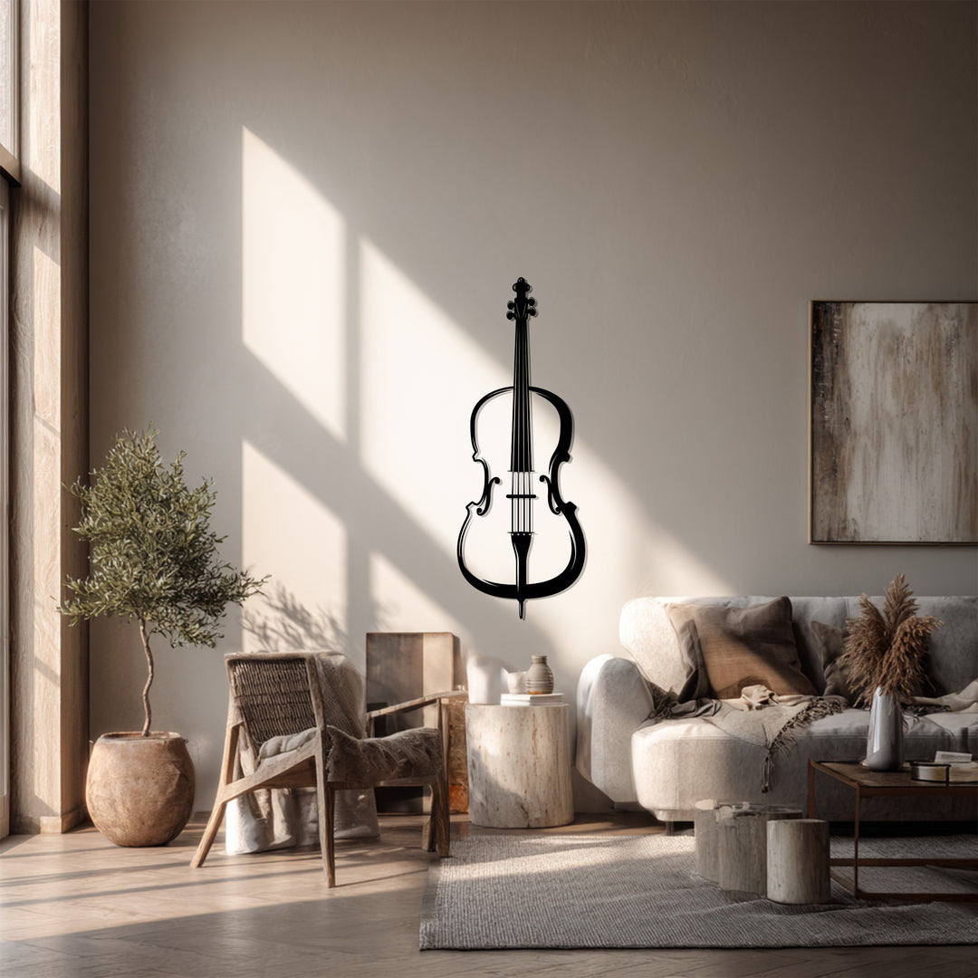Violin Metal Wall Art – Decorative Musical Instrument