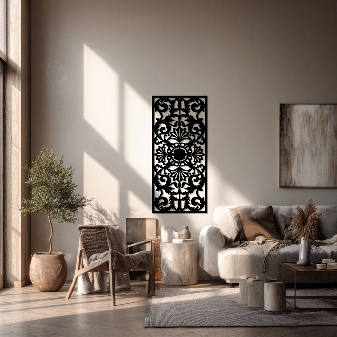 زهرة مهيبة – زينة فن جداري معدني لوحة