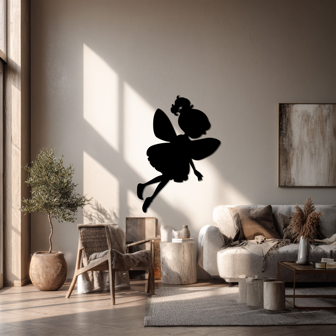 توهج الجنية - جنية ساحرة فن جداري معدني