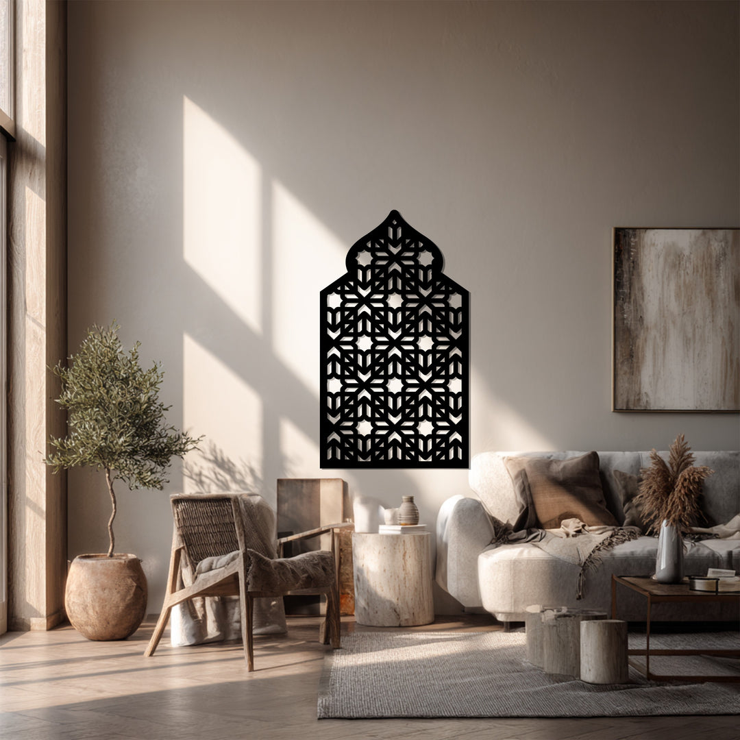 Göttliche Symmetrie – Ornamentale Geometrie Metall Wandbilder