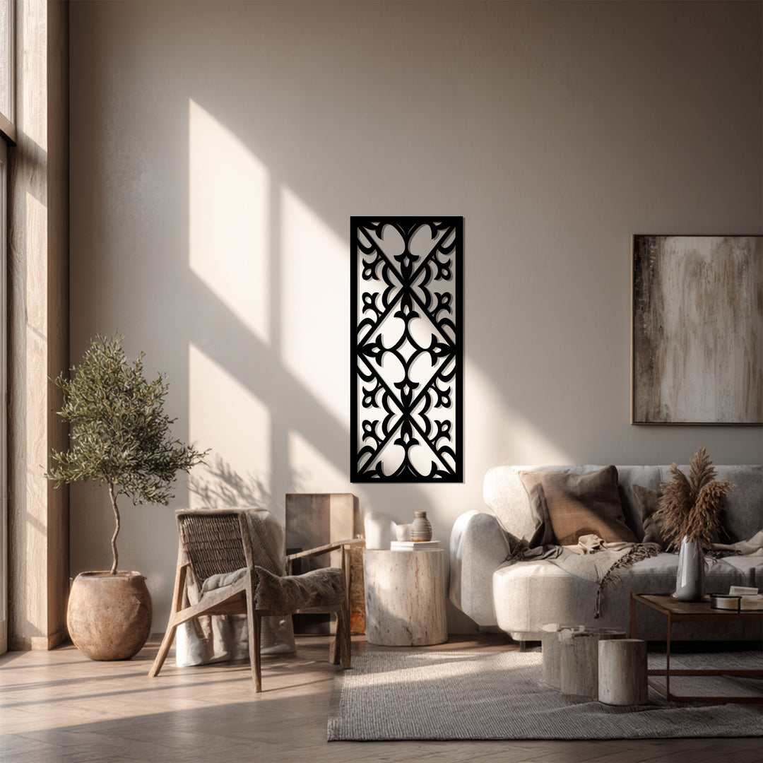 التناظر الإلهي – الهندسة الزخرفية فن جداري معدني