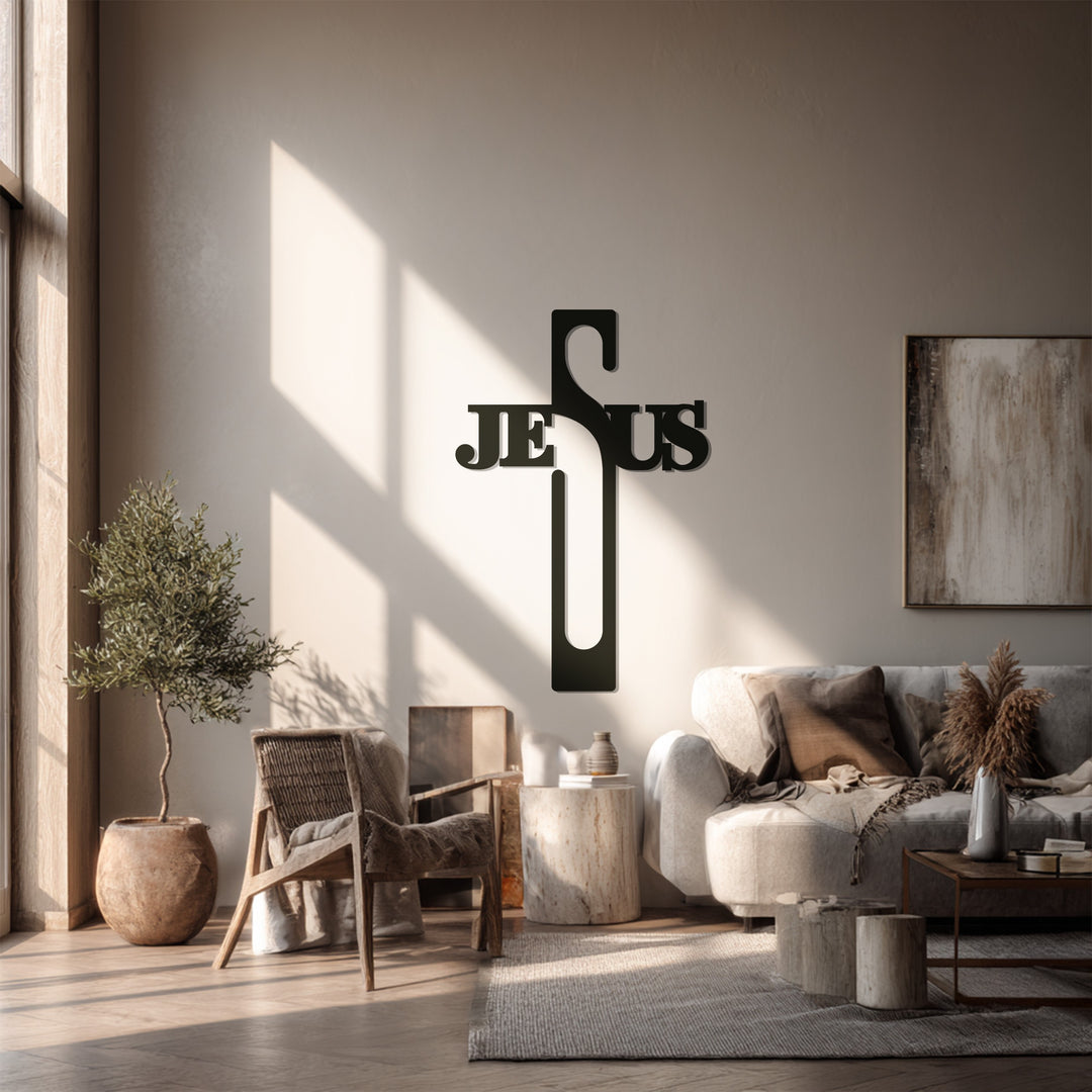 Faith-inspired home decoration metal artwork