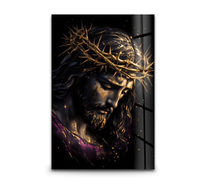 Crown of Sorrows – Religious Glass Wall Art
