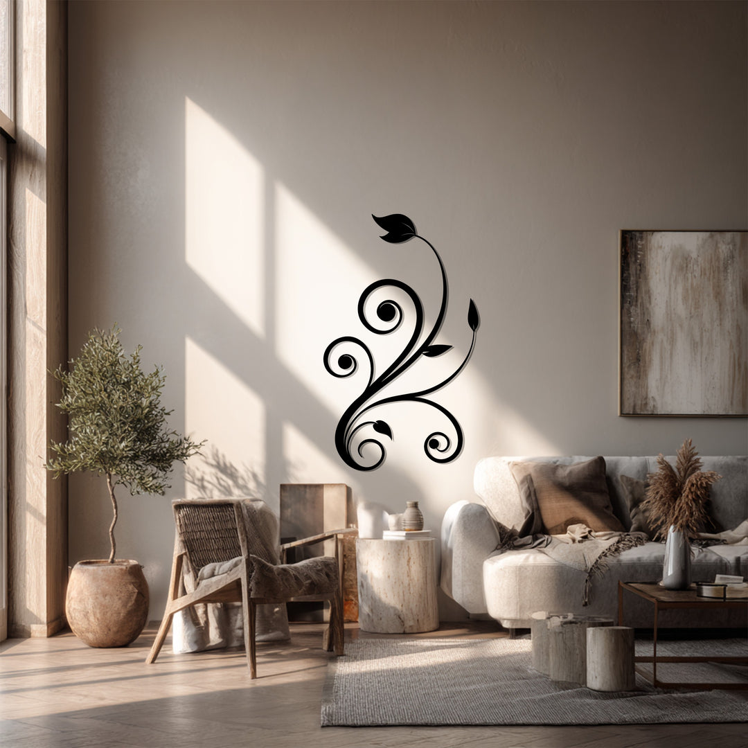 Nature inspired vine wall art