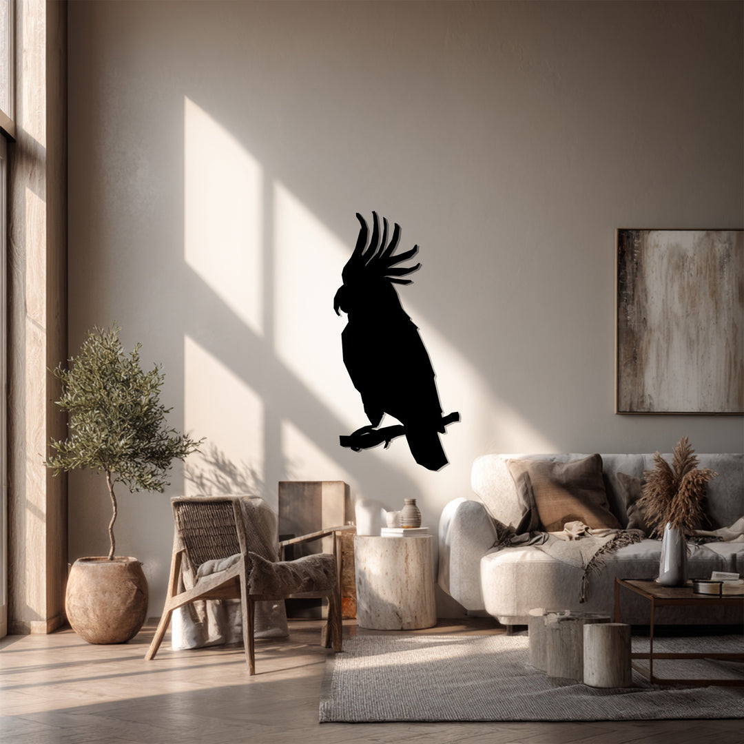 Parrot Metal Wall Art – Exotic Bird Silhouette Décor