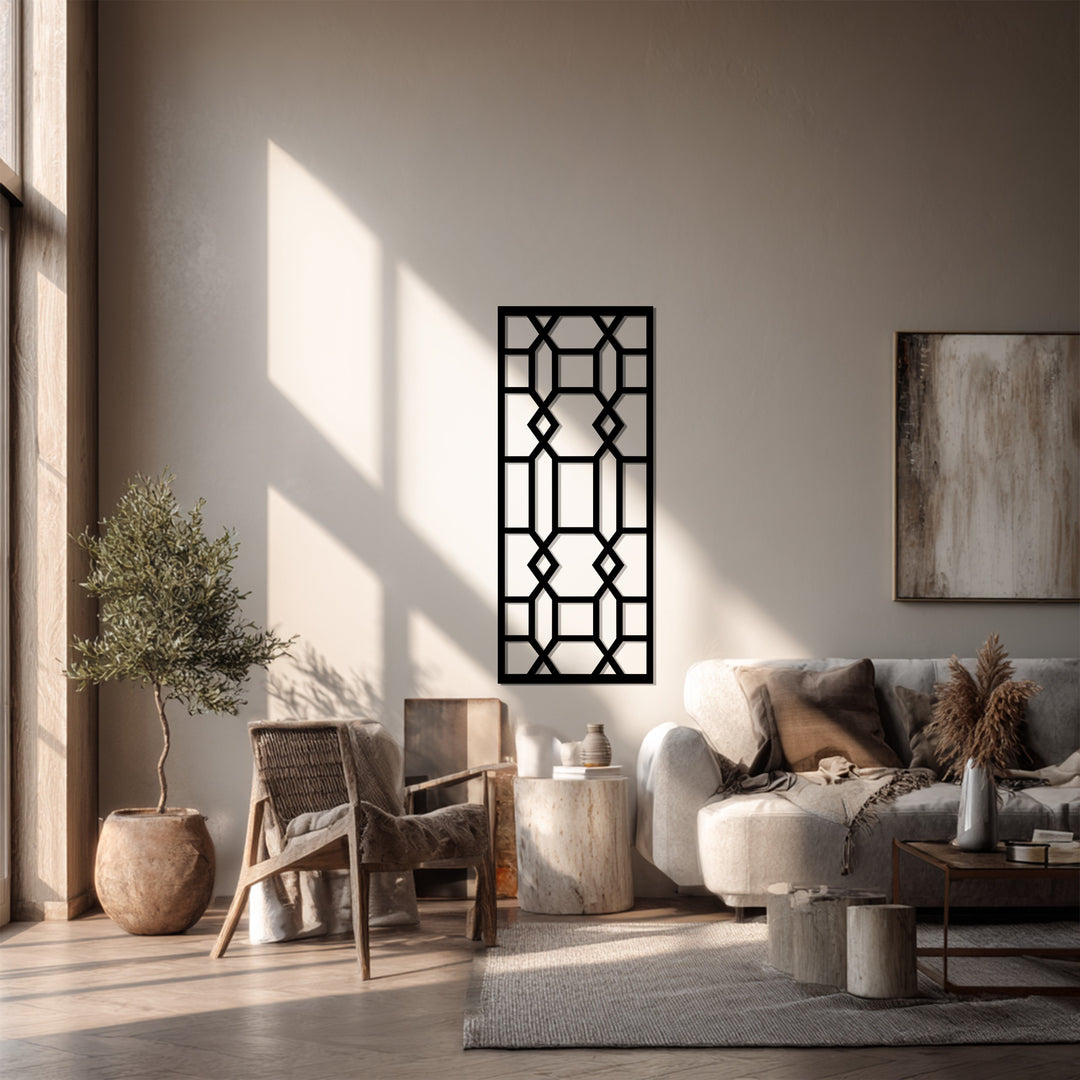 شبكة معمارية – هندسية حديثة فن جداري معدني