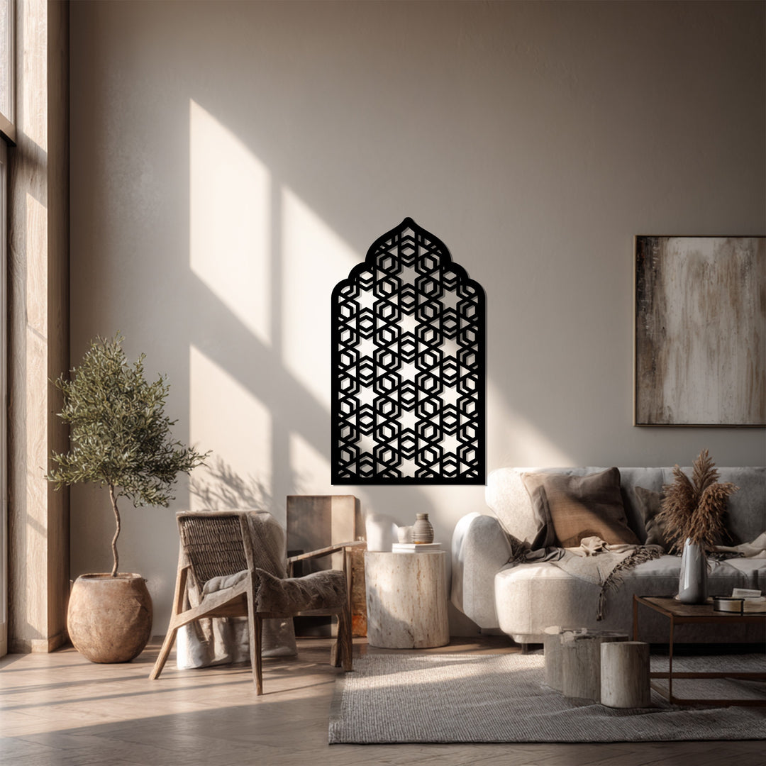 Göttliche Symmetrie – Ornamentale Geometrie Metall Wandbilder