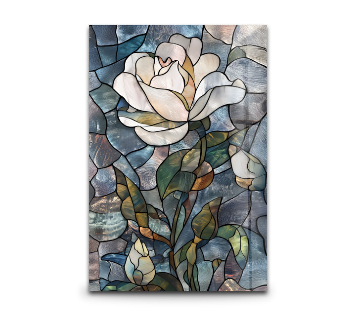 Whispers of the Bloom – Stained Glass Wall Art