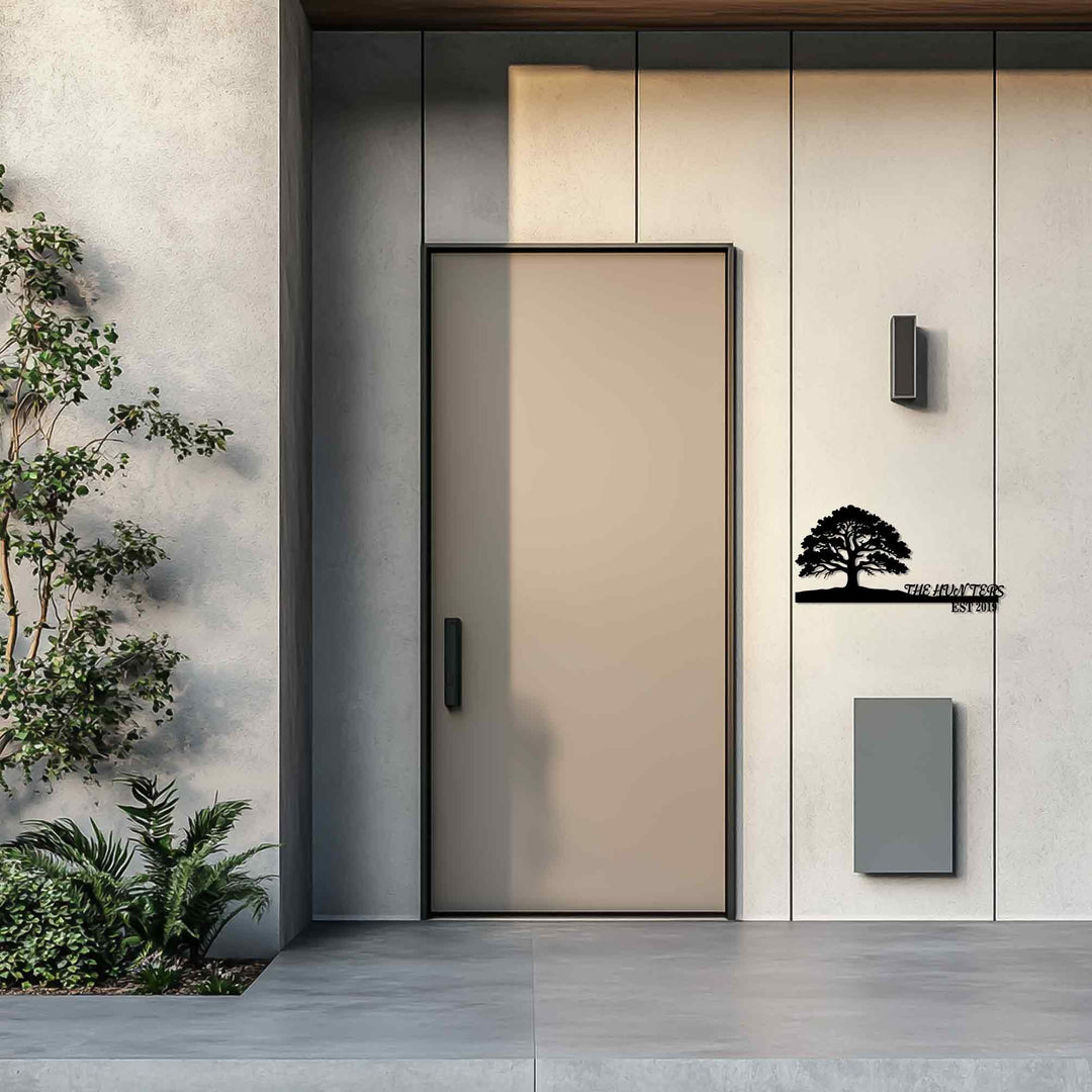 نمط التناغم - هندسي حديث فن جداري معدني لوحة