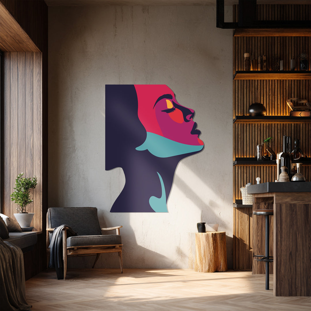 Contemporary horse silhouette metal art décor