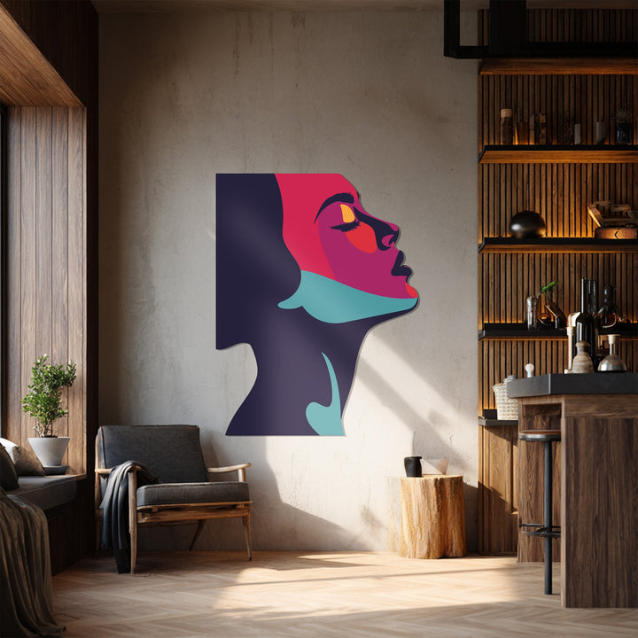 Contemporary horse silhouette metal art décor