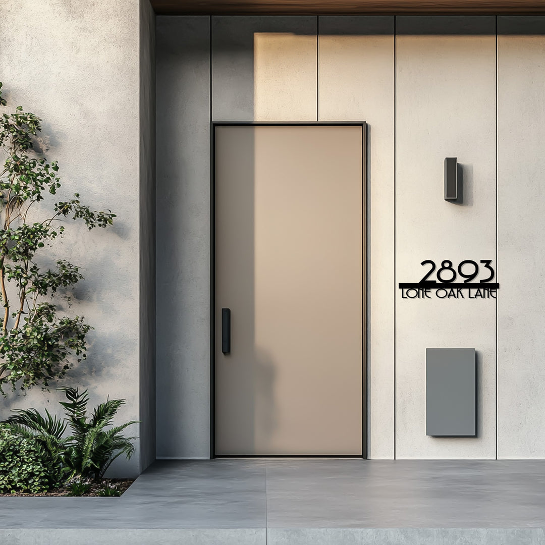 نمط التناغم - هندسي حديث فن جداري معدني لوحة