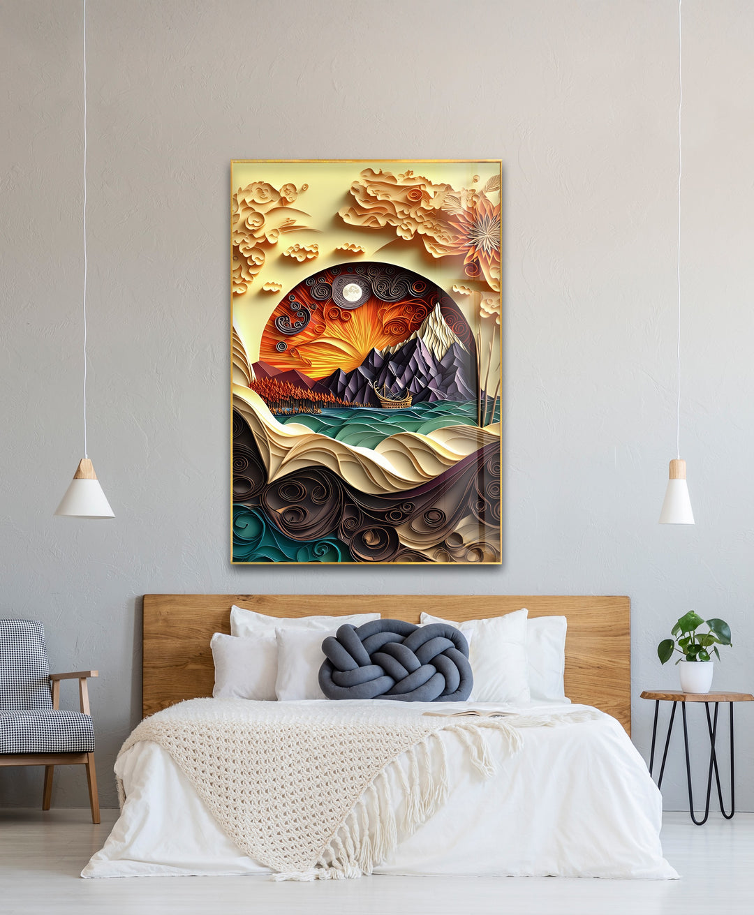 Voyage to the Fiery Mountains – Glass Wall Art