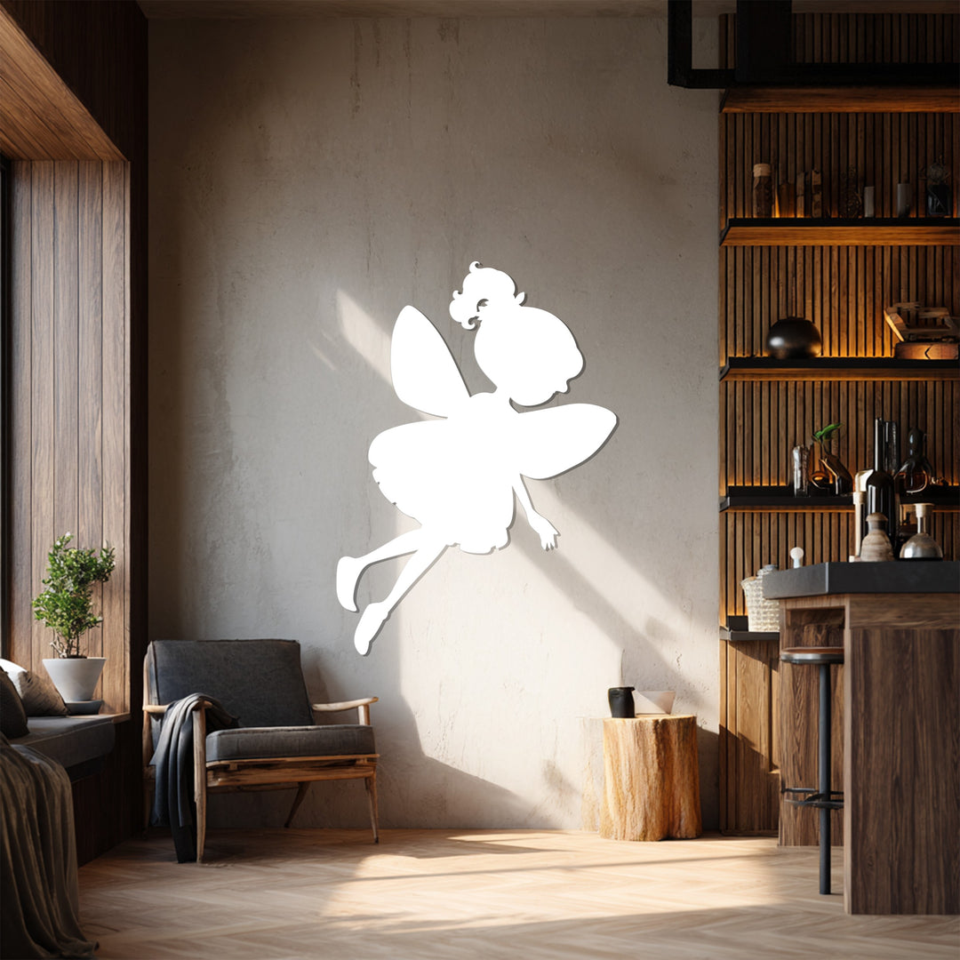 توهج الجنية - جنية ساحرة فن جداري معدني