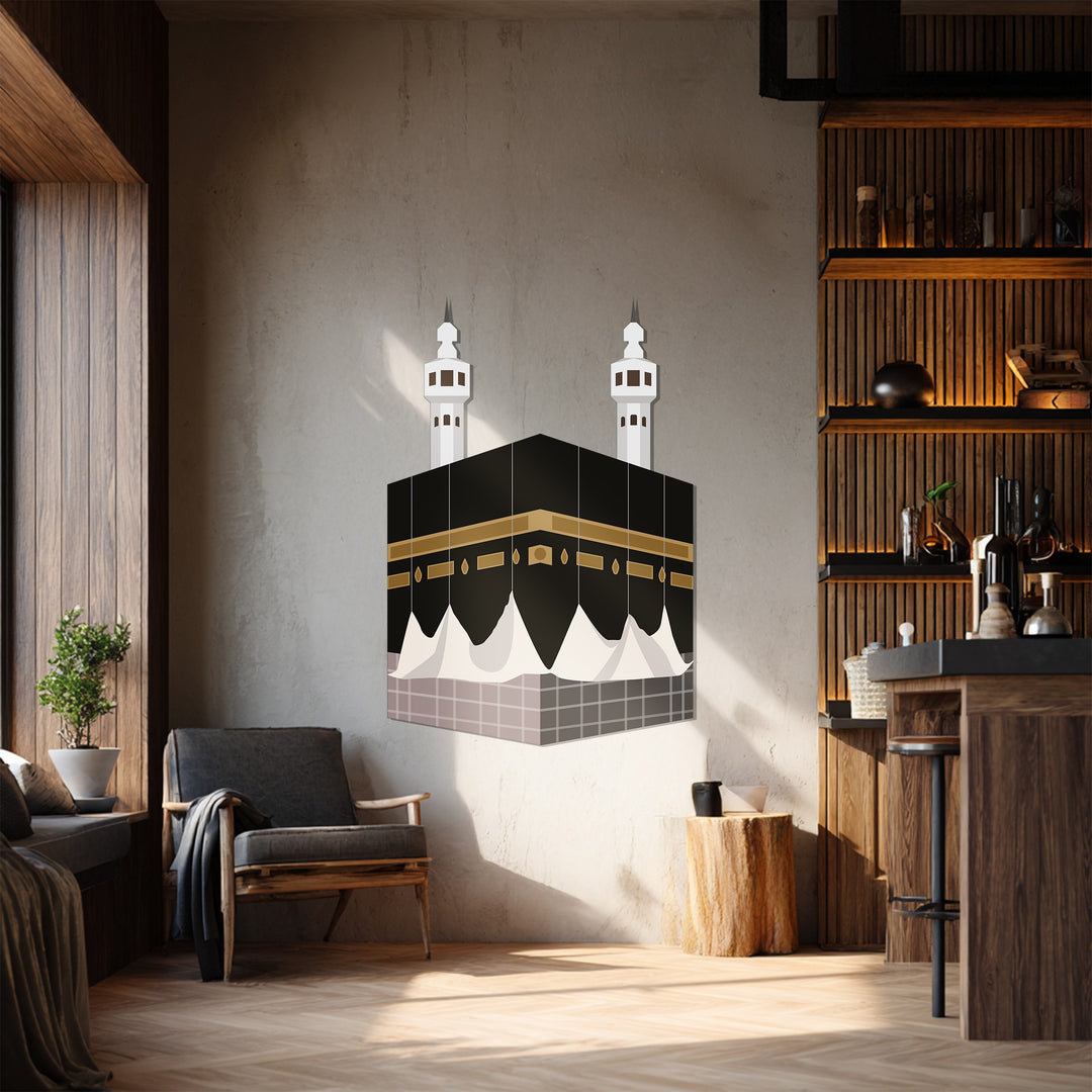 Gebirgsfluss Metall Wandbilder – Geometrisches, von der Natur inspiriertes Design