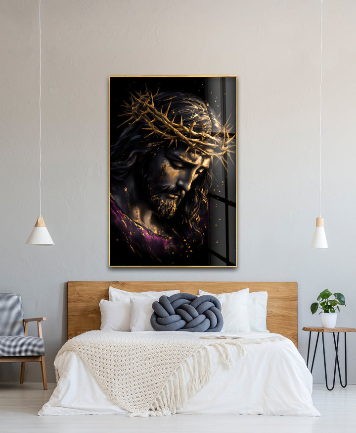 Crown of Sorrows – Religious Glass Wall Art