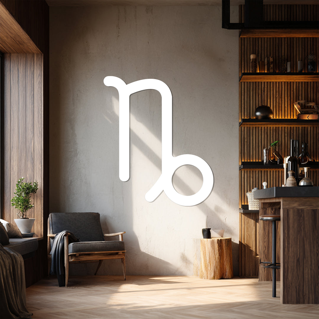 Capricorn Zodiac Symbol – Astrology Metal Wall Art