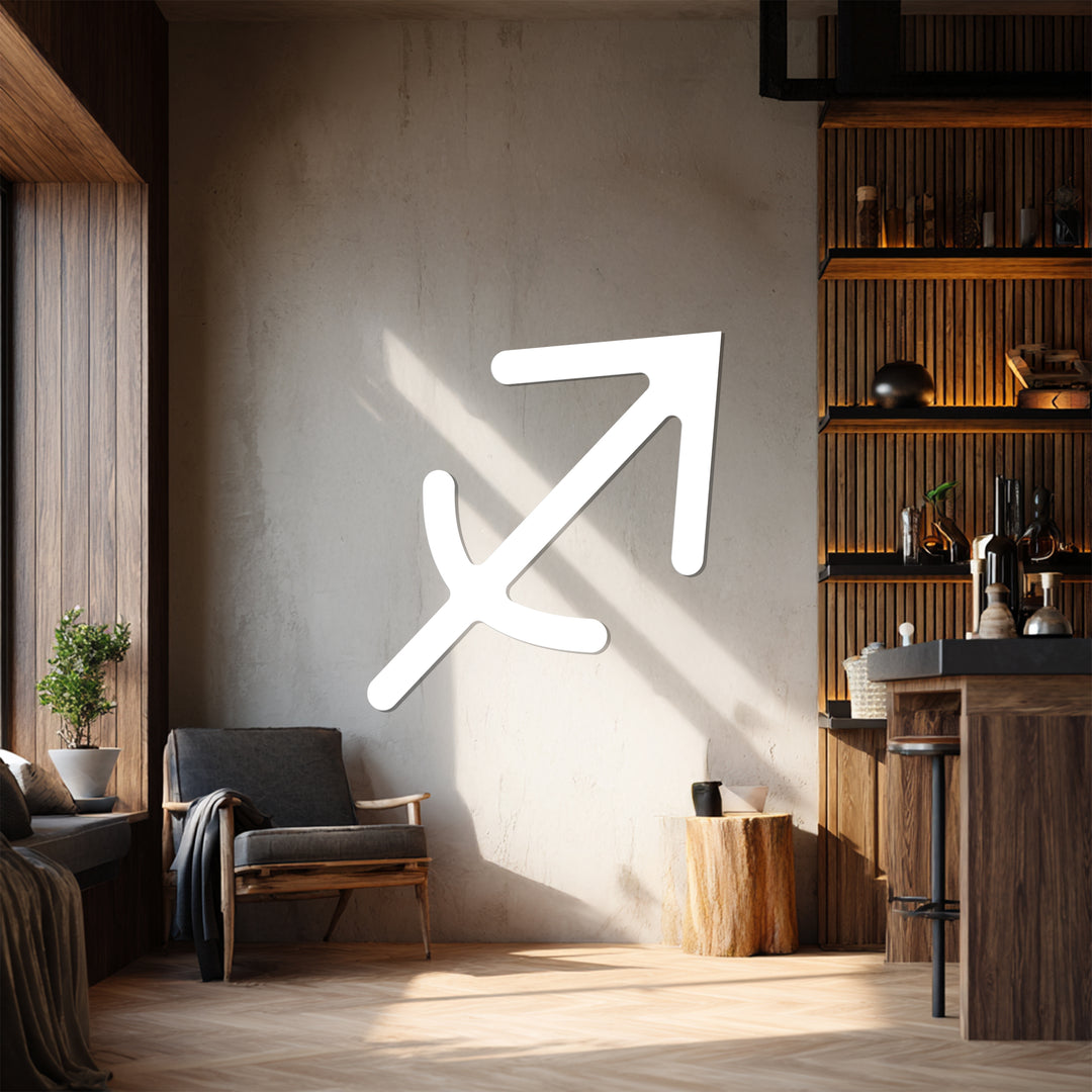 Sagittarius Zodiac Symbol – Astrology Metal Wall Art