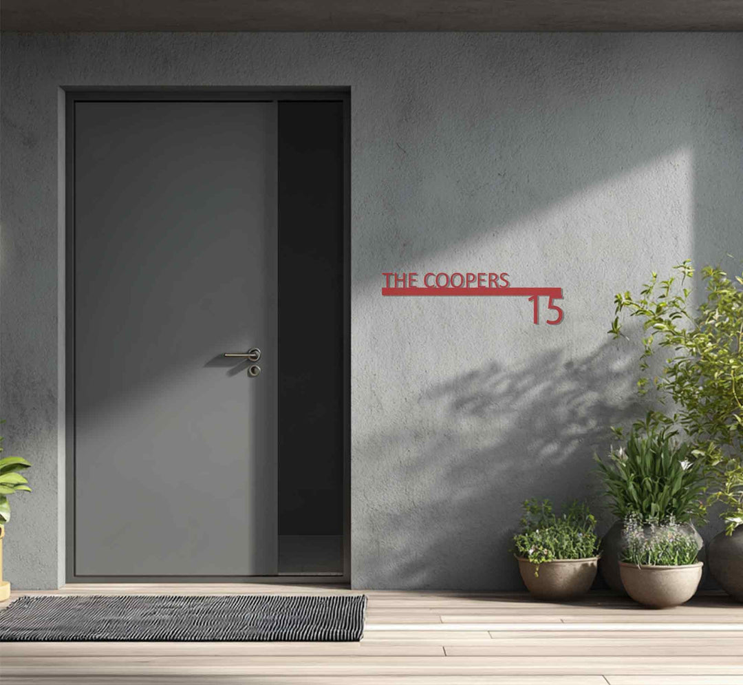 نمط التناغم - هندسي حديث فن جداري معدني لوحة