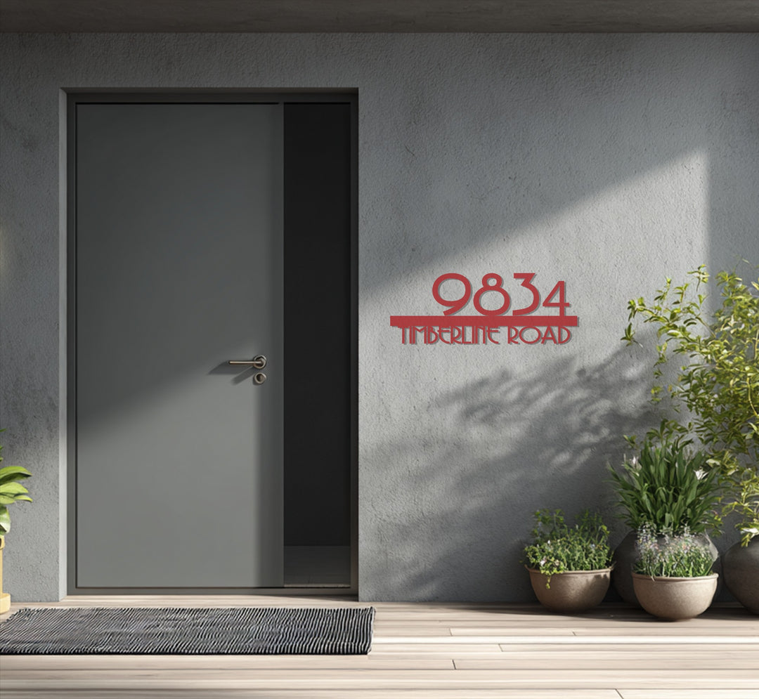 نمط التناغم - هندسي حديث فن جداري معدني لوحة