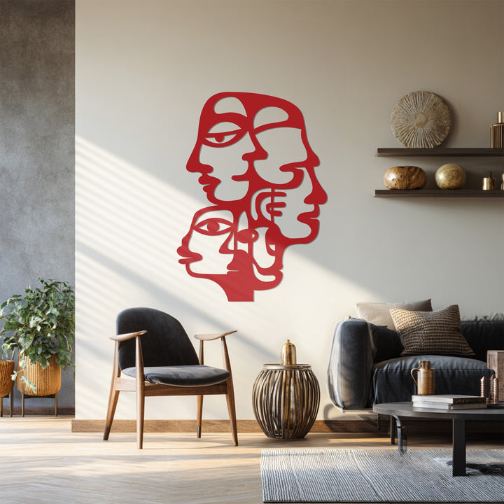 Contemporary artistic home décor sculpture