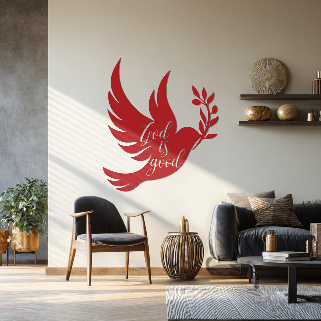 Inspirational religious metal wall design