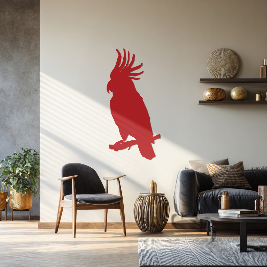 Parrot Metal Wall Art – Exotic Bird Silhouette Décor