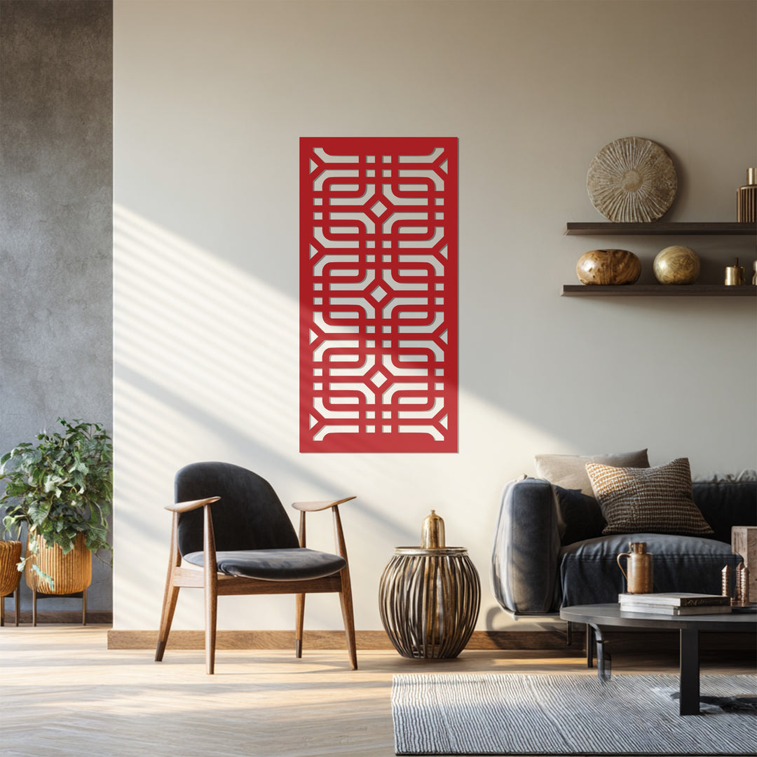 Labirinto infinito – Geometrico moderno Decorazioni Murali in Metallo