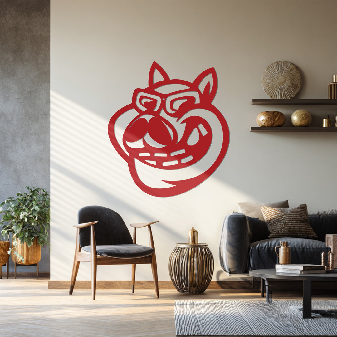 Minimalist animal metal wall art