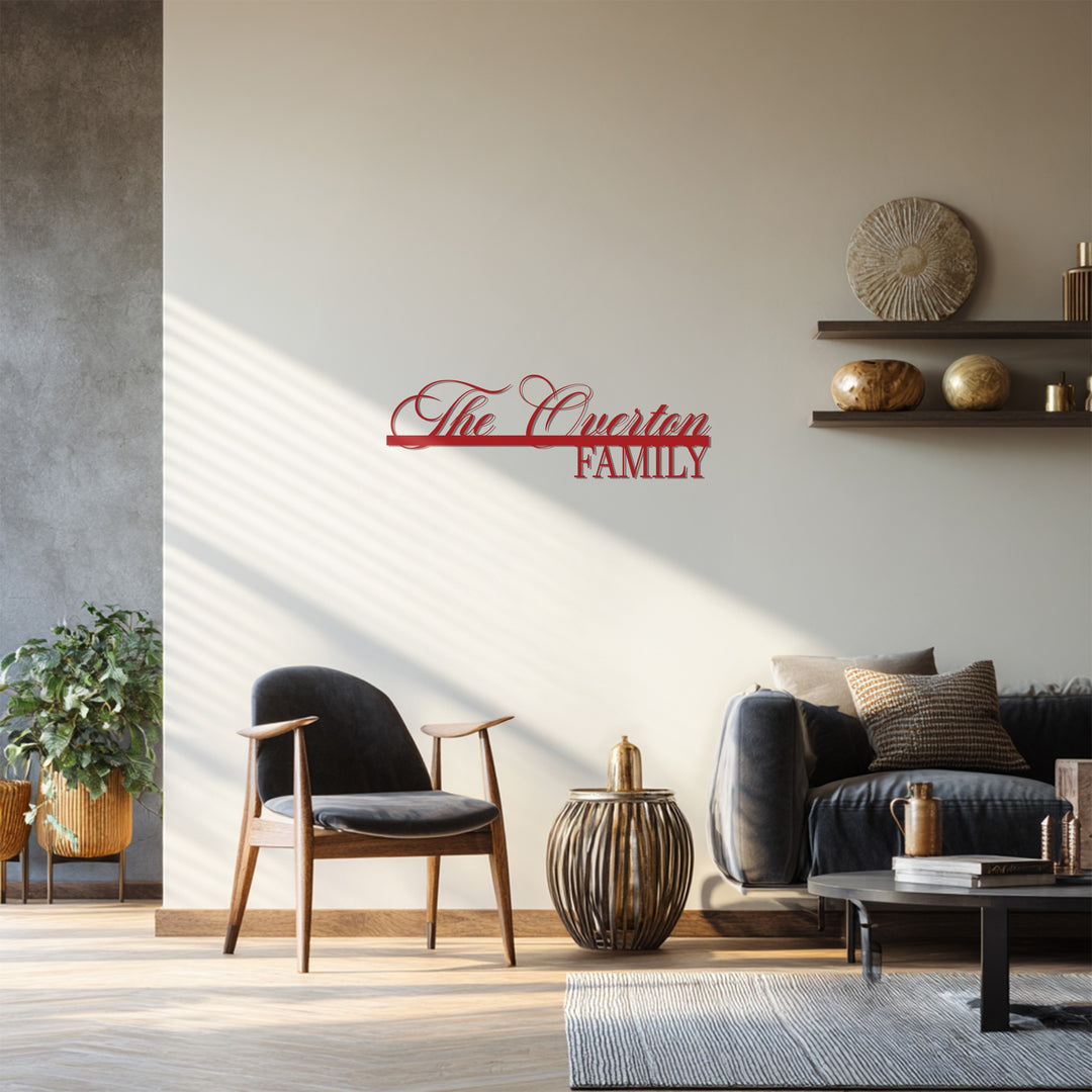 Nielsen family metal wall art design