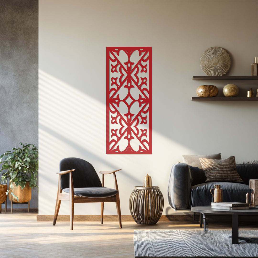 التناظر الإلهي – الهندسة الزخرفية فن جداري معدني