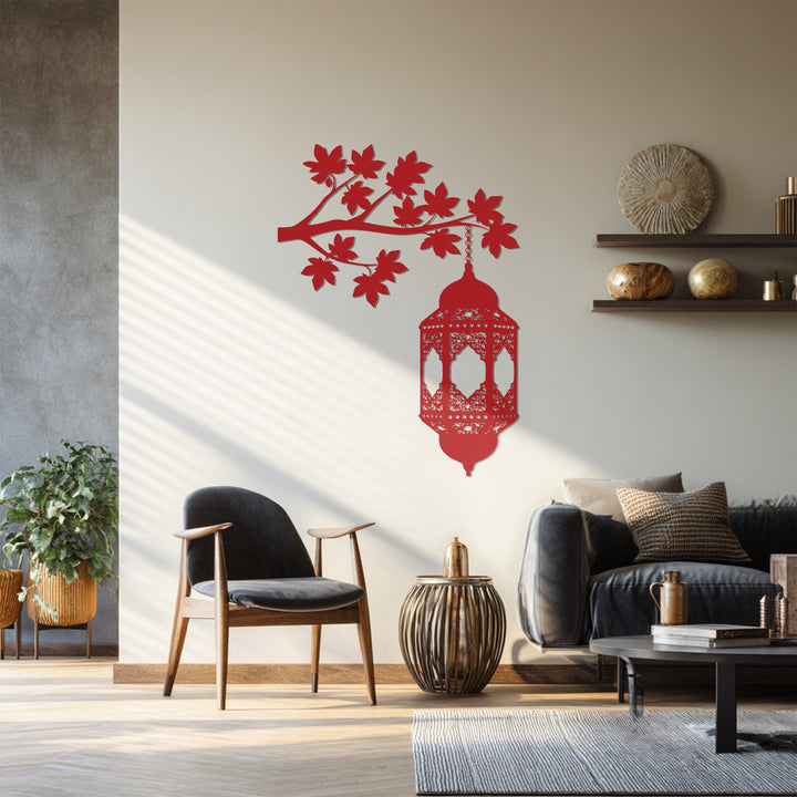 Muslim home decor lantern wall art