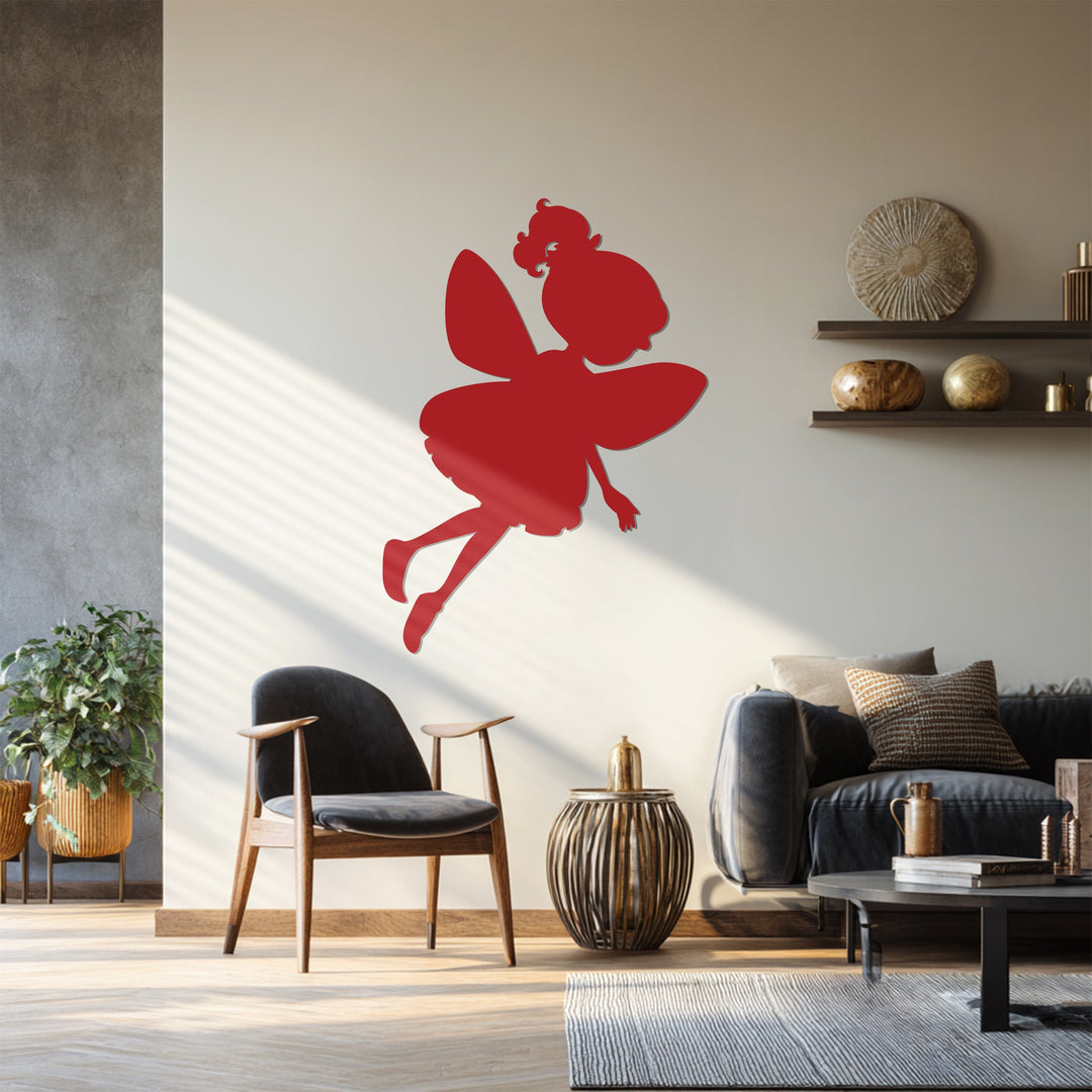 توهج الجنية - جنية ساحرة فن جداري معدني