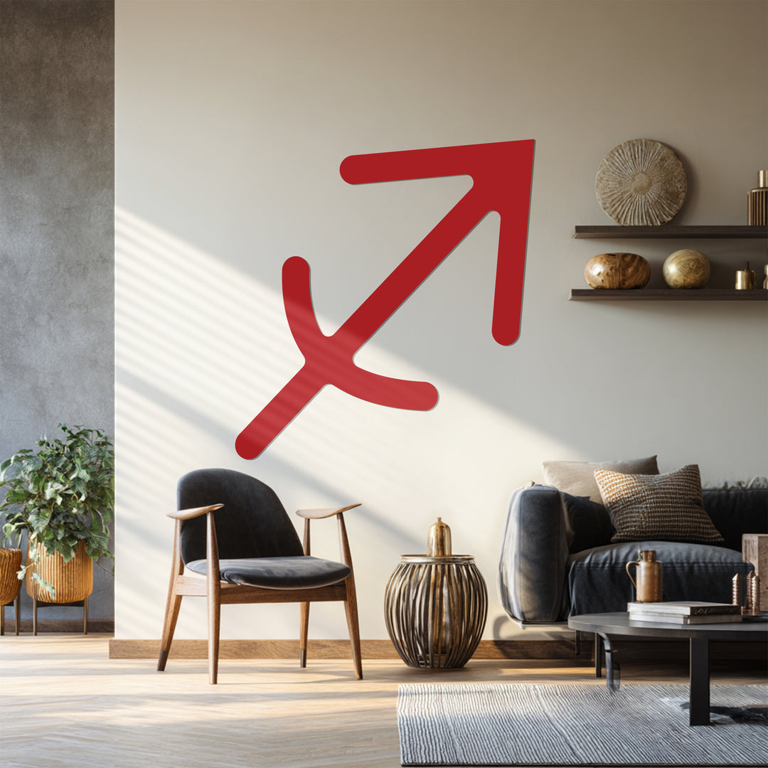 Sagittarius Zodiac Symbol – Astrology Metal Wall Art