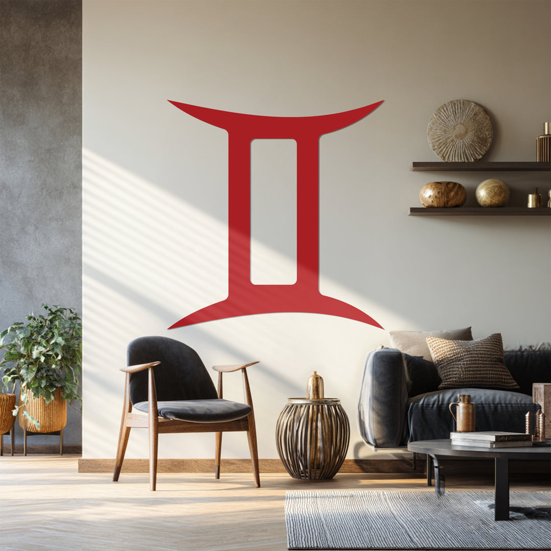 Gemini Zodiac Symbol – Astrology Metal Wall Art