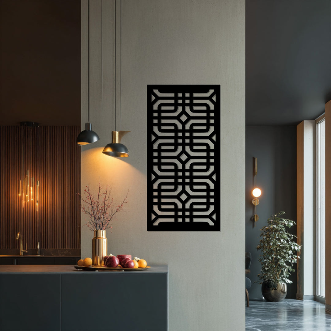 Labirinto infinito – Geometrico moderno Decorazioni Murali in Metallo