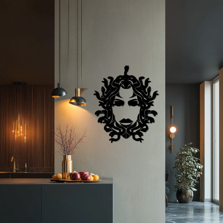 Ancient myth wall art silhouette