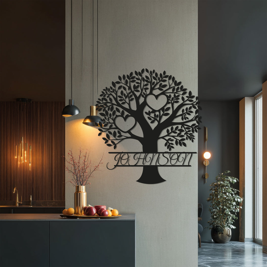 Personalized Family Tree – Custom Metal Wall Art