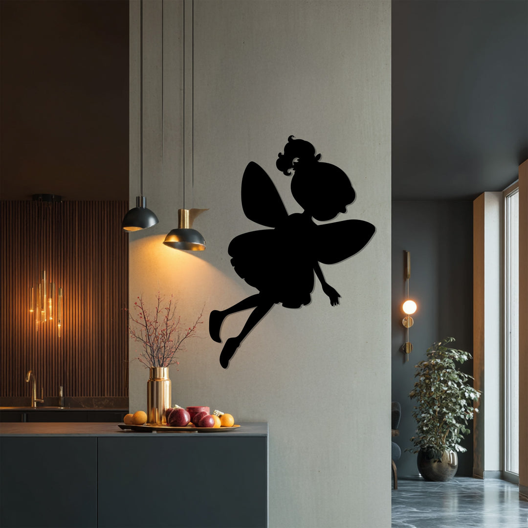 توهج الجنية - جنية ساحرة فن جداري معدني