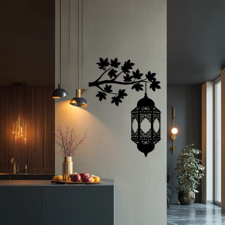 Islamic tree branch metal wall art
