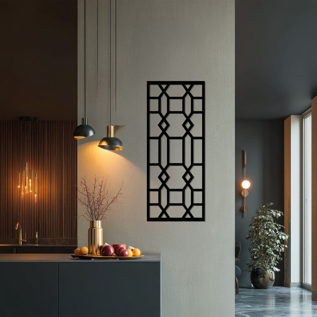 شبكة معمارية – هندسية حديثة فن جداري معدني