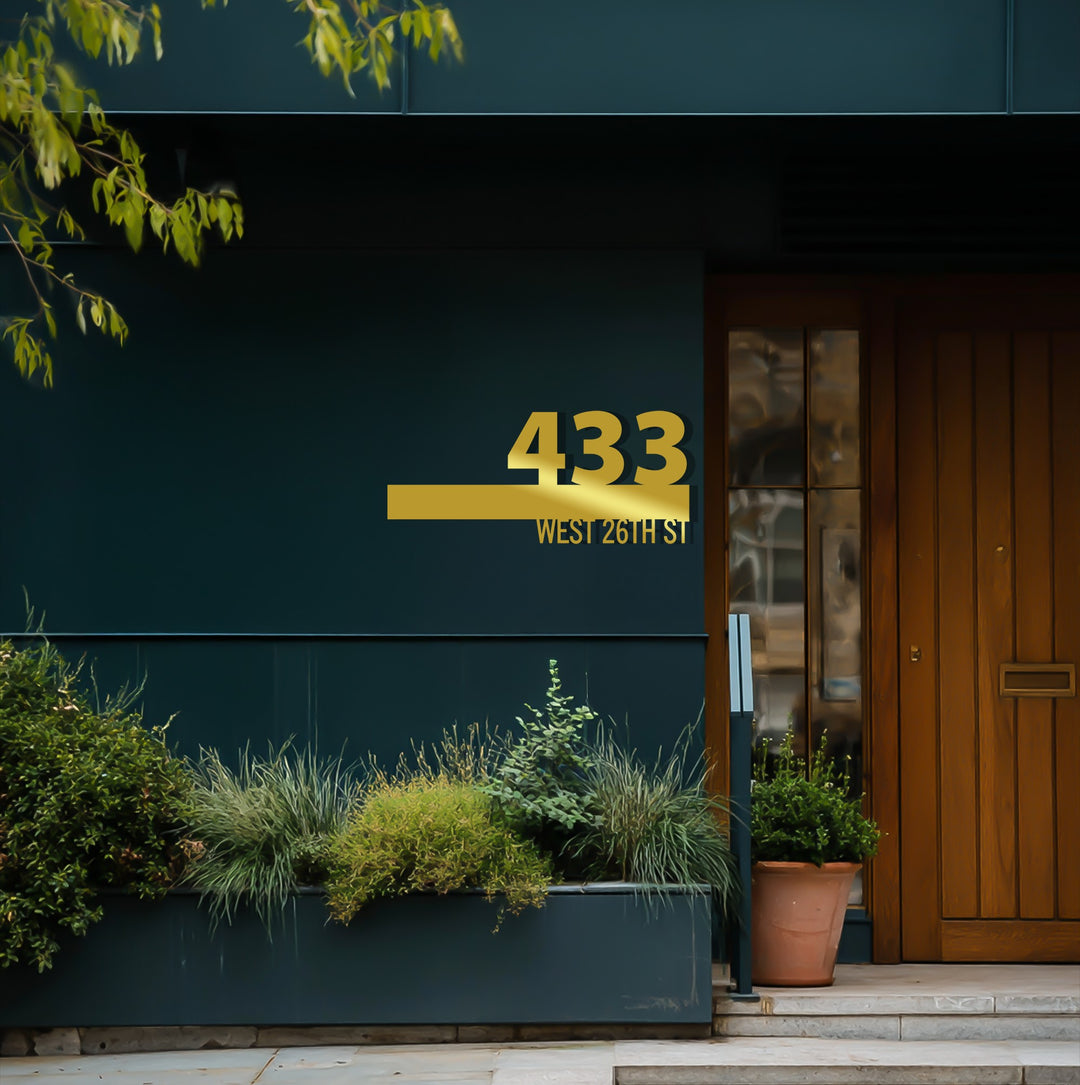 نمط التناغم - هندسي حديث فن جداري معدني لوحة