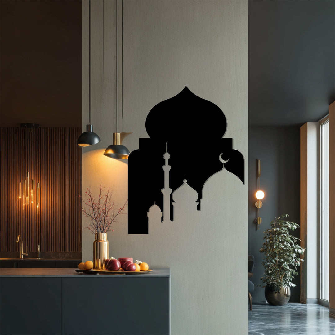 Göttliche Symmetrie – Ornamentale Geometrie Metall Wandbilder