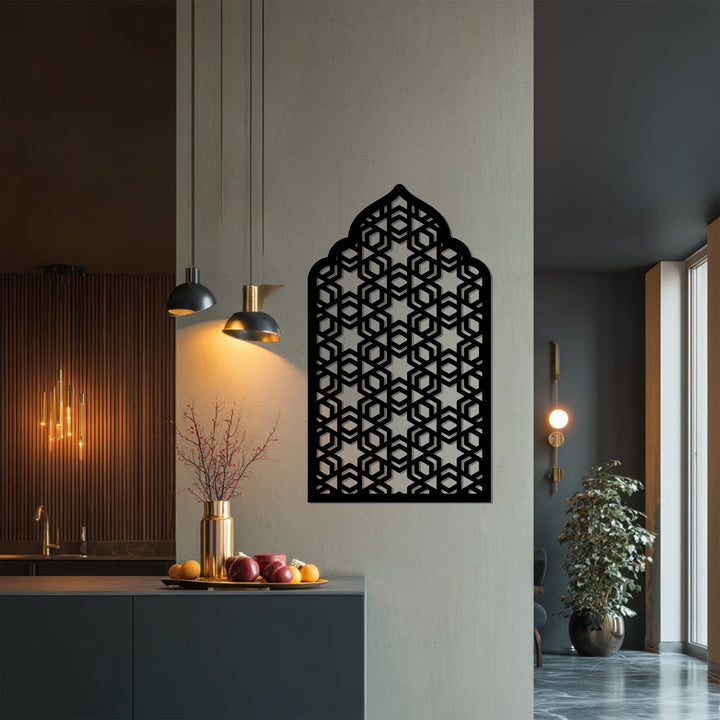 Traditional Islamic geometry metal wall art