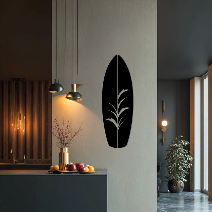 Coastal style surfboard wall sculpture