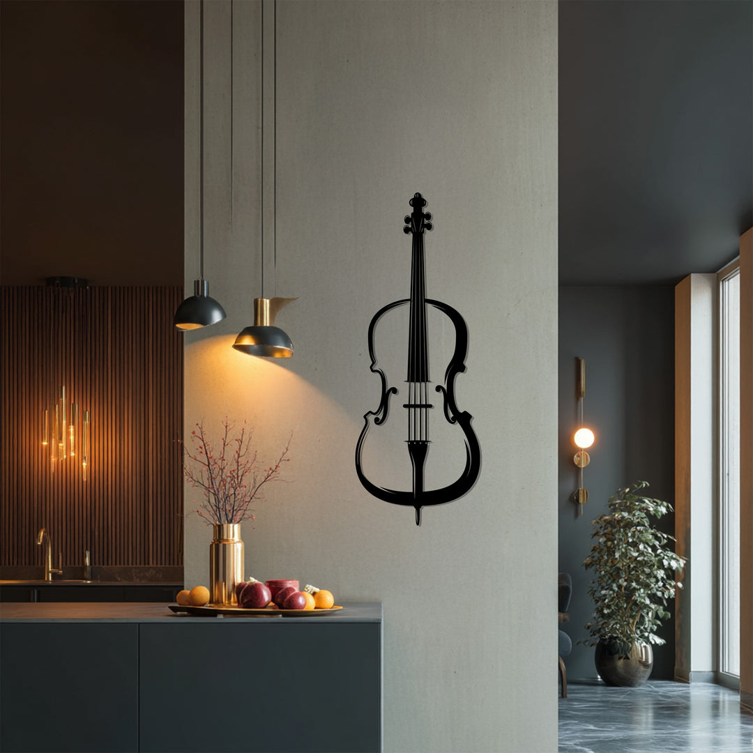 Violin Metal Wall Art – Decorative Musical Instrument
