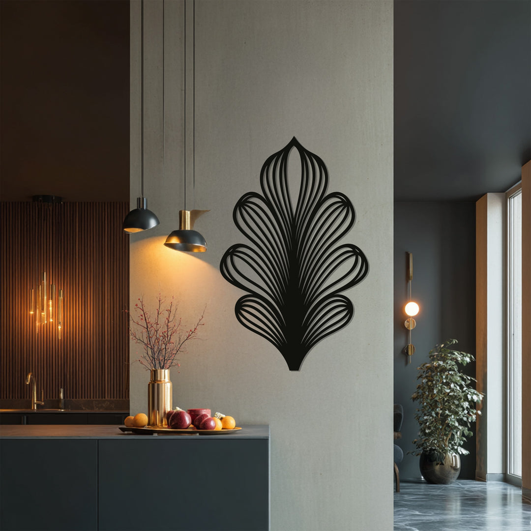 Large botanical metal wall art for stylish interiors