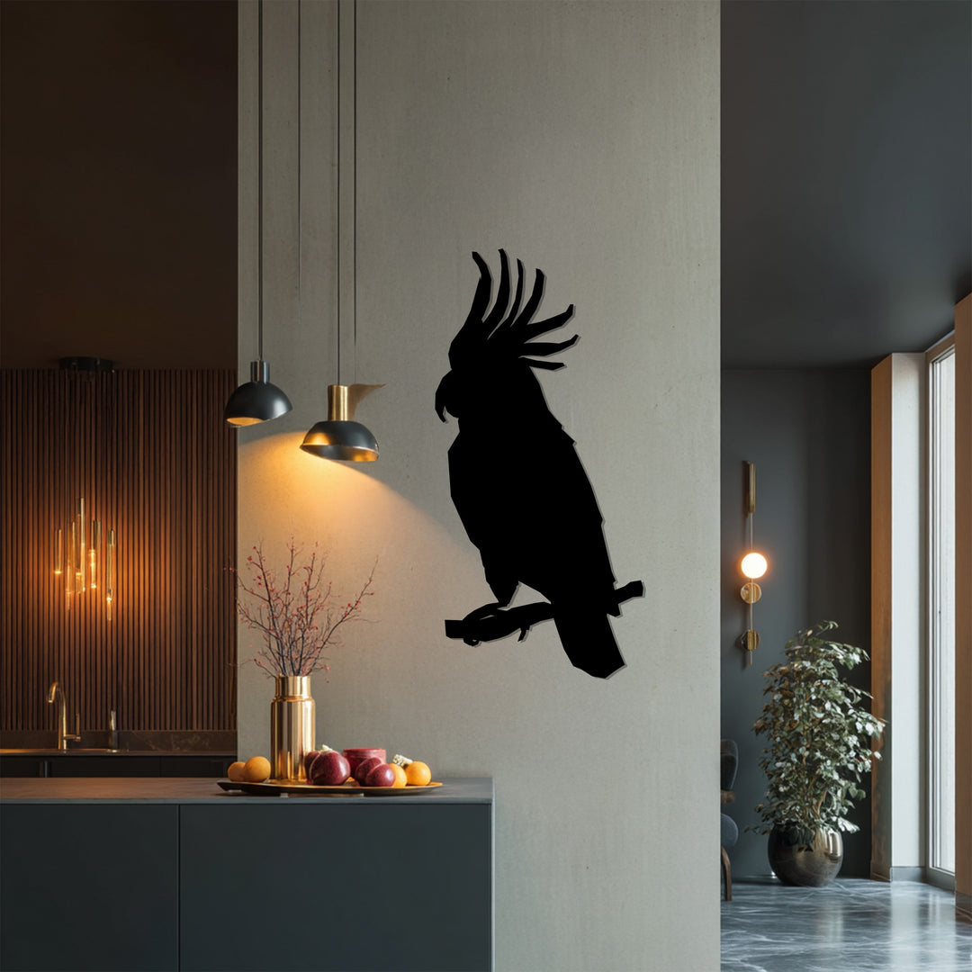 Parrot Metal Wall Art – Exotic Bird Silhouette Décor