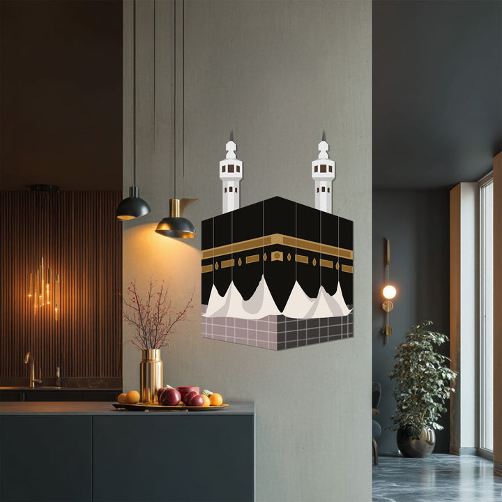 Minimalist Kaaba metal wall art