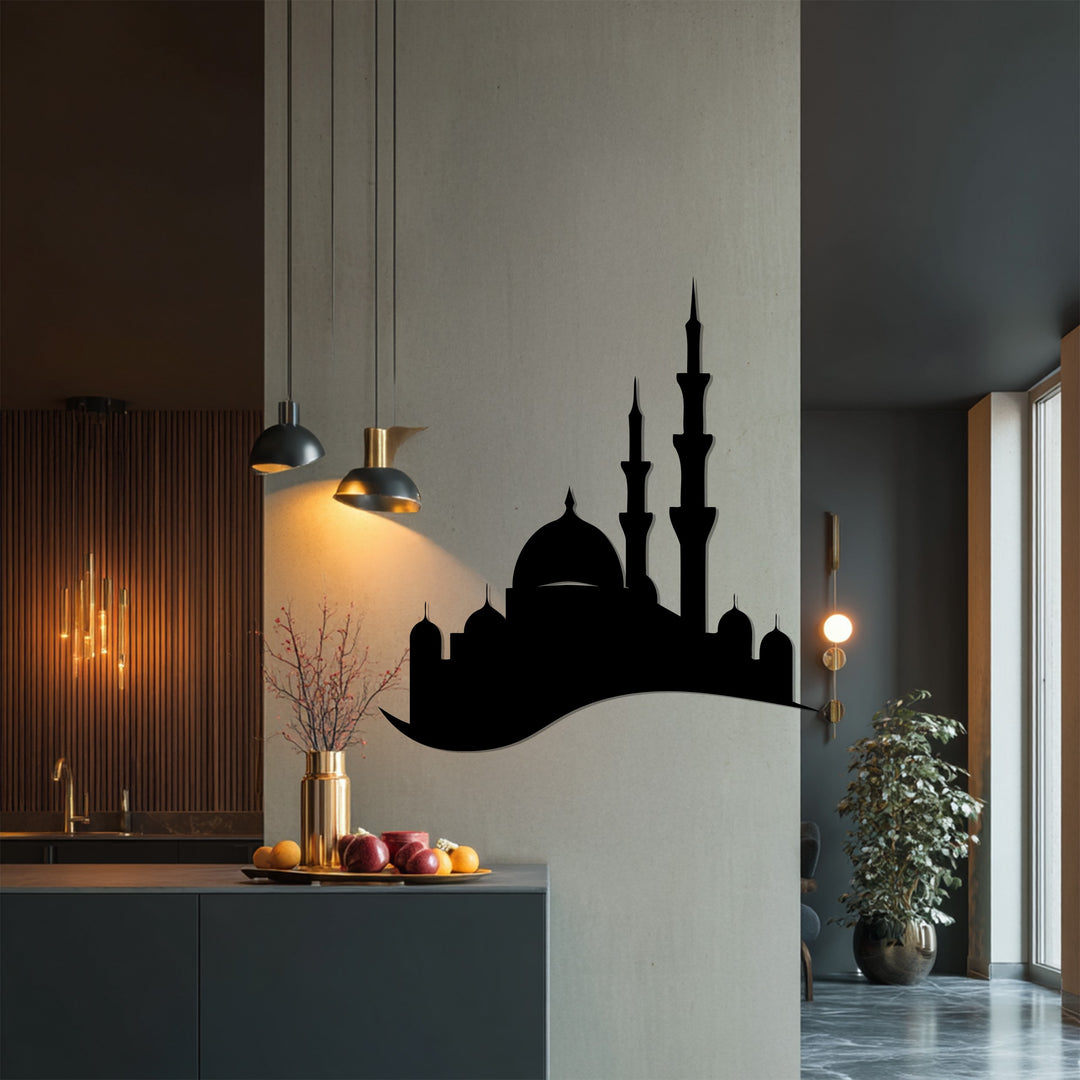 Göttliche Symmetrie – Ornamentale Geometrie Metall Wandbilder